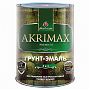 Грунт-эмаль 3в1 Akrimax-Premium, глянцевая, шоколадная, 1.7 кг