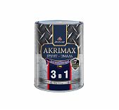 Грунт-эмаль глянцевая 3 в 1 Akrimax Premium, желтая 0,8 кг