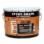 Грунт-эмаль Dali по ржавчине 3 в 1 RAL 7024 серый графит 10 л