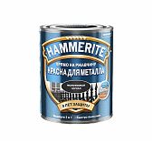  Краска Hammerite, для металла, с молотковым эффектом, RAL 9005 черная, 0.75 л