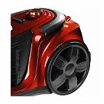 Пылесос Kelli KL-8023, красный, автоматическое сматывание шнура, циклонный фильтр, 2600 Вт