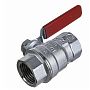 Кран шаровой Giacomini R850 полнопроходной 2" ВВ, ручка-рычаг красный, латунь, хромированный