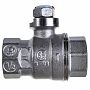 Кран шаровой Giacomini R850 полнопроходной 1 1/2" ВВ ручка-рычаг красный, латунь, хромированный