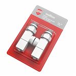 Набор дизайн-вентилей Royal Thermo Cube, осевых (белый) 1/2"