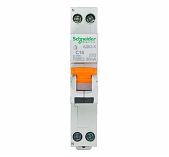 Дифавтомат Schneider Electric 2п (1P+N) C16А 30мА тип AC 4,5кА АД63 SE12522