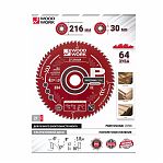 Диск пильный по дереву WOOD WORK 216х30хZ64 27.216.64