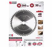 Диск пильный WOOD WORK 260 х 30 х Z48 35.260.48